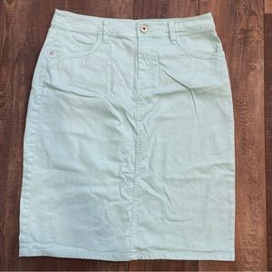 Christopher and Banks teal blue skirt